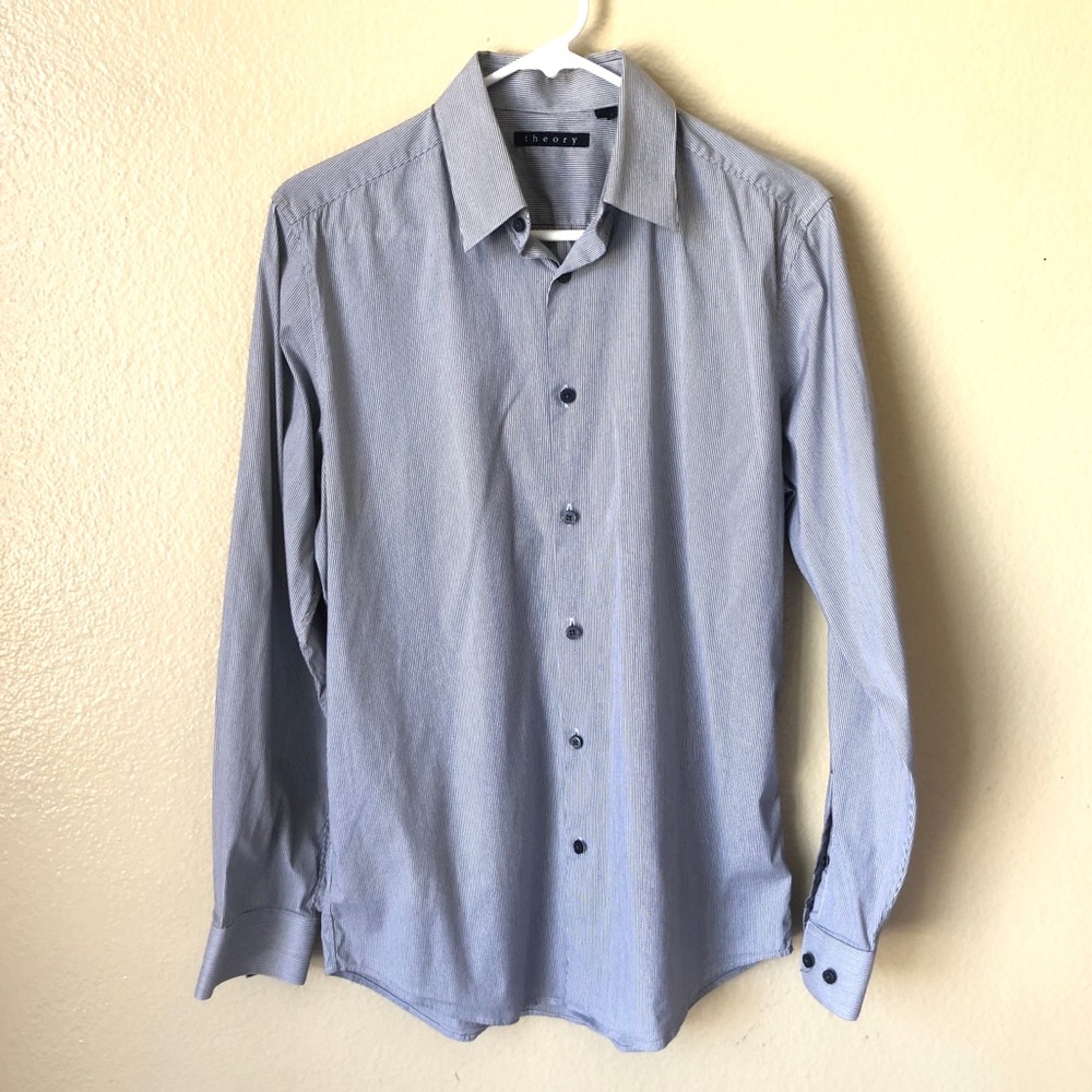 Theory Men’s Striped Dress Shirt